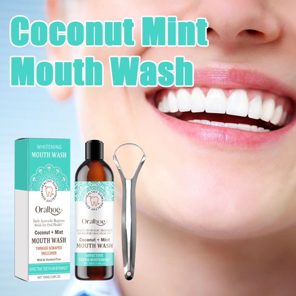 Coconut Mint Daily Mouthwash - Fresh Breath, Natural Care & Comfort - Image 2