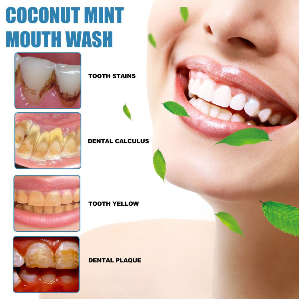Coconut Mint Daily Mouthwash - Fresh Breath, Natural Care & Comfort - Image 3