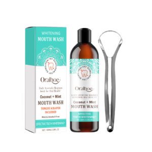 Coconut Mint Daily Mouthwash - Fresh Breath, Natural Care & Comfort