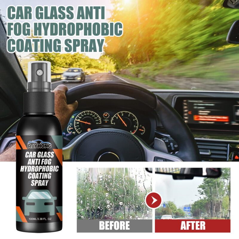Daily Care Car Glass Spray - Hydrophobic Antifog for Clear Safe Drives - Image 2