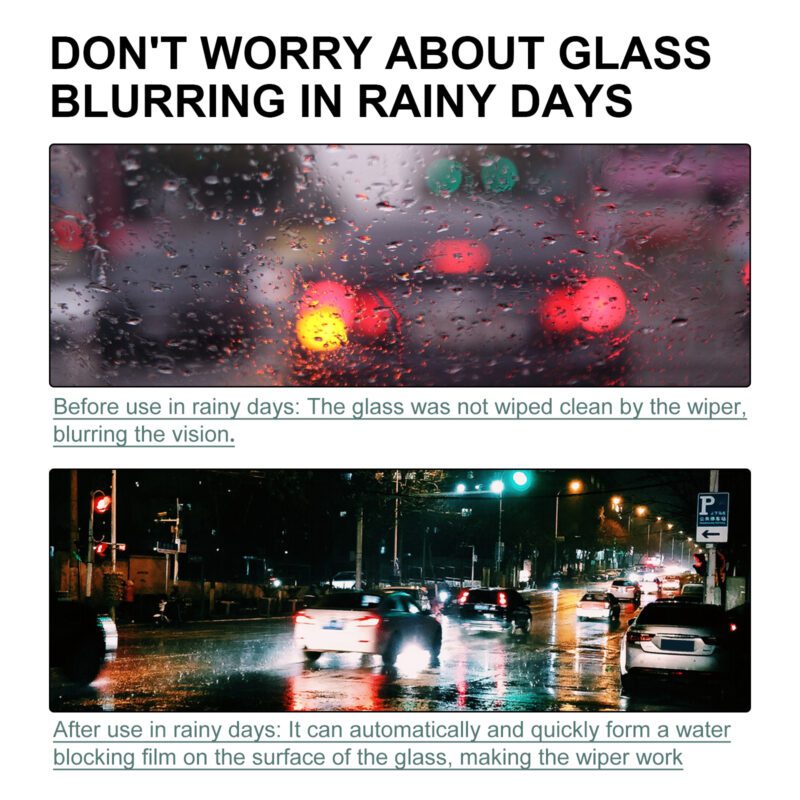Daily Care Car Glass Spray - Hydrophobic Antifog for Clear Safe Drives - Image 3