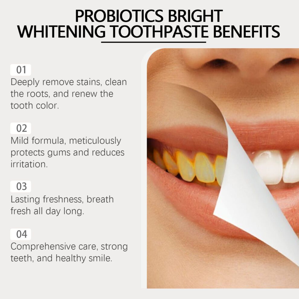 Daily Nurture Probiotic Brightening Toothpaste – Gentle & Fresh - Image 3
