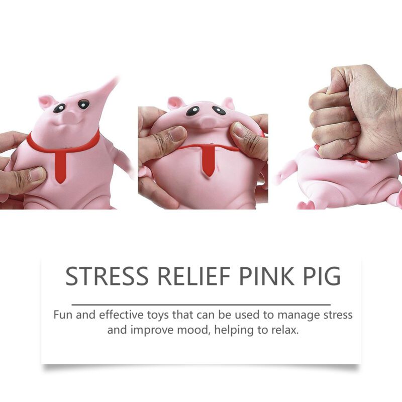 Dowmoo Pink Pig Toy: Cute Soft Squeeze Toy for Daily Joy & Fun - Image 4