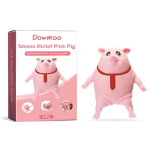 Dowmoo Pink Pig Toy: Cute Soft Squeeze Toy for Daily Joy & Fun