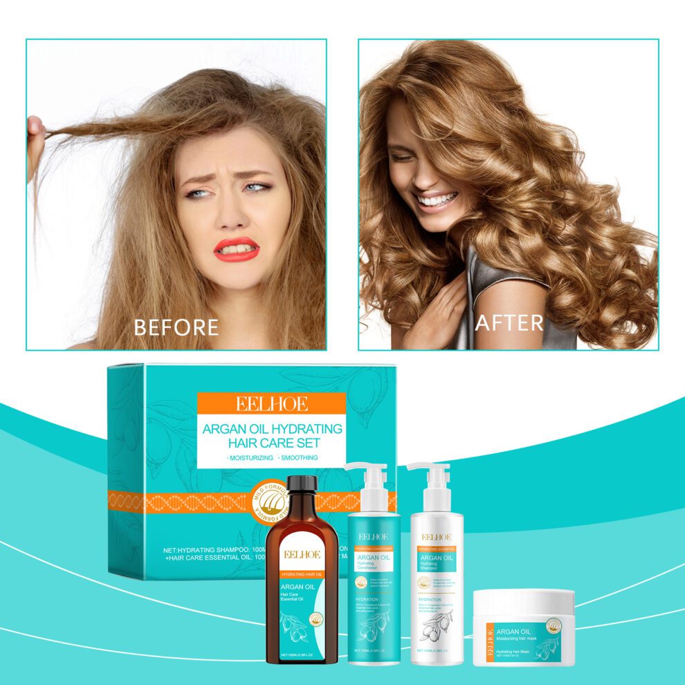 EELHOE Argan Oil Daily Hair Care Set - Soft, Shiny & Naturally Nourished - Image 2