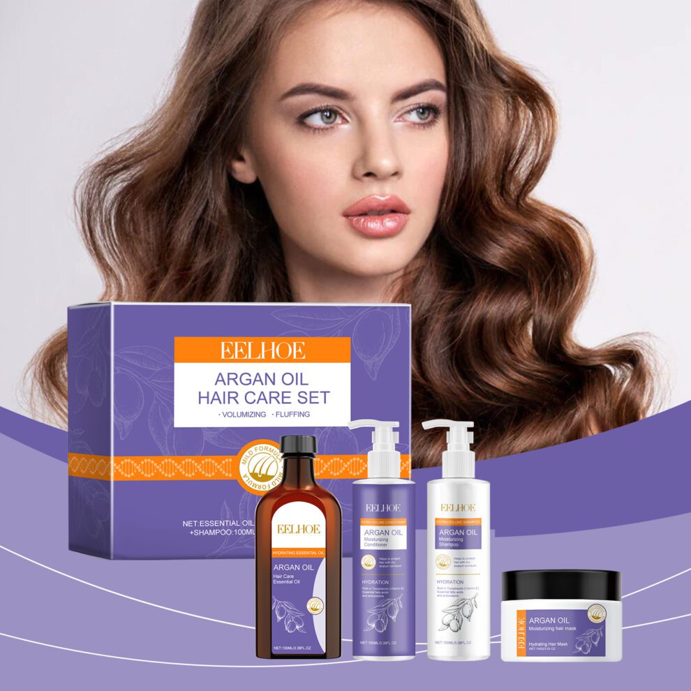 EELHOE Argan Oil Hair Care Set - Nourish & Volumize Daily - Image 2