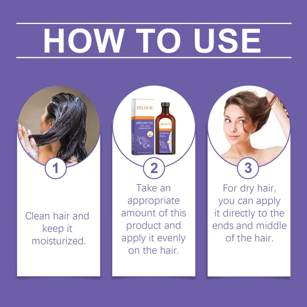 EELHOE Argan Oil Hair Care Set - Nourish & Volumize Daily - Image 8
