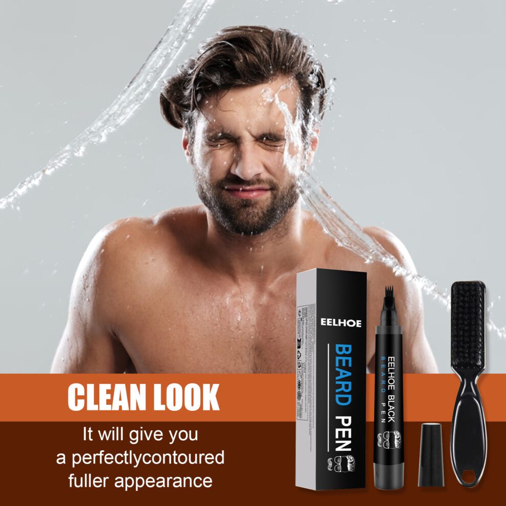 EELHOE Beard Pen Kit - Natural Daily Care, Waterproof, Confident - Image 4