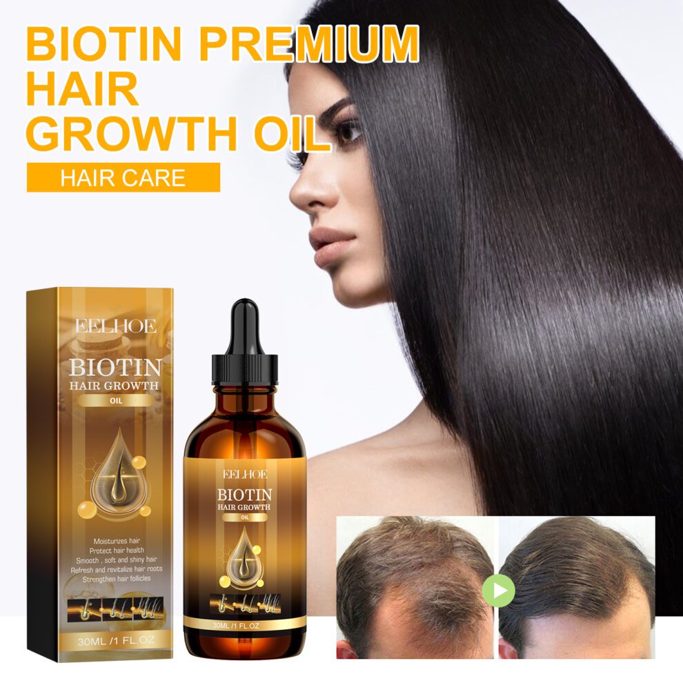 EELHOE Biotin Hair Oil | Daily Care for Silky Soft, Shiny Hair - Image 2