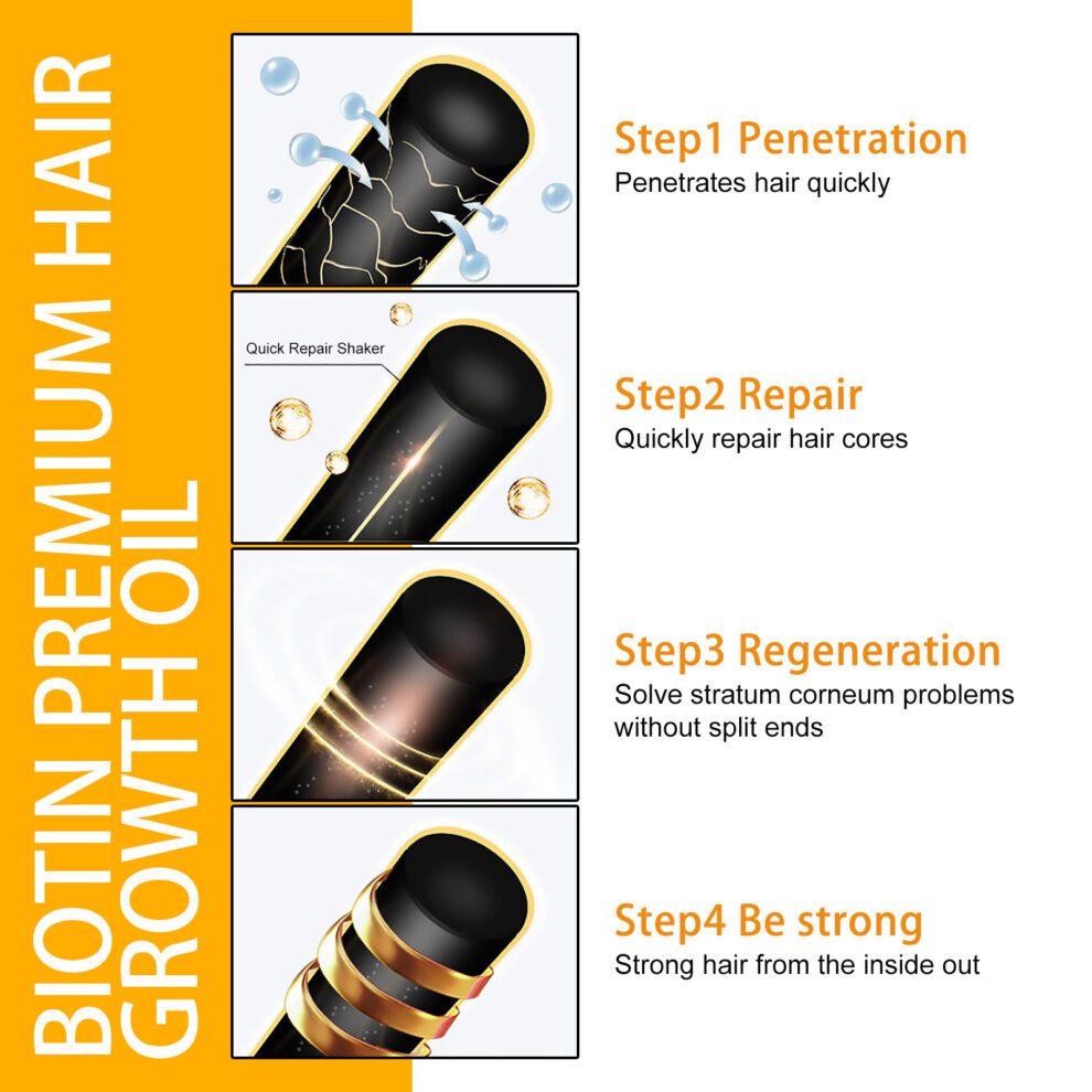 EELHOE Biotin Hair Oil | Daily Care for Silky Soft, Shiny Hair - Image 6