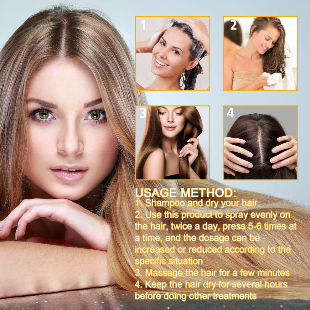 EELHOE Biotin Hair Spray - Daily Care for Soft Shiny Hair - Image 6