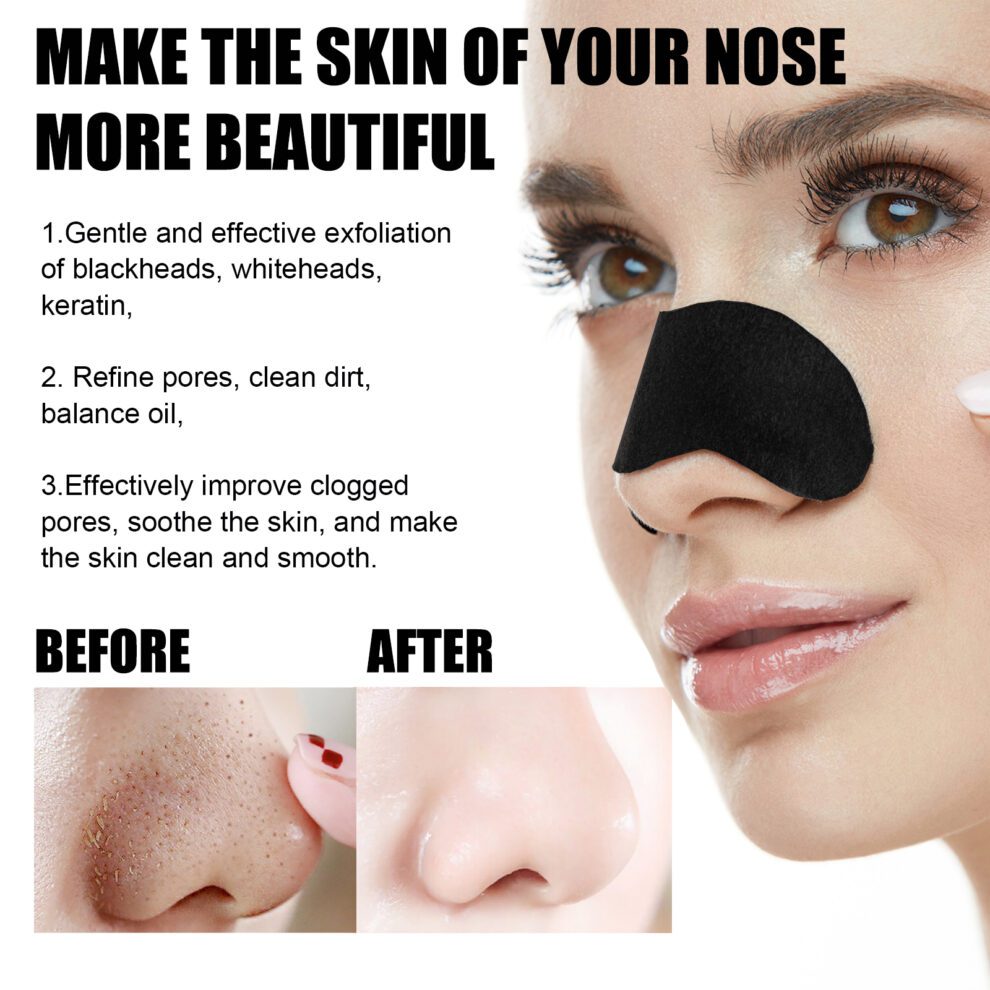 EELHOE Black Pig Nose Mask Patch, Bamboo Charcoal Gentle Daily Care - Image 4