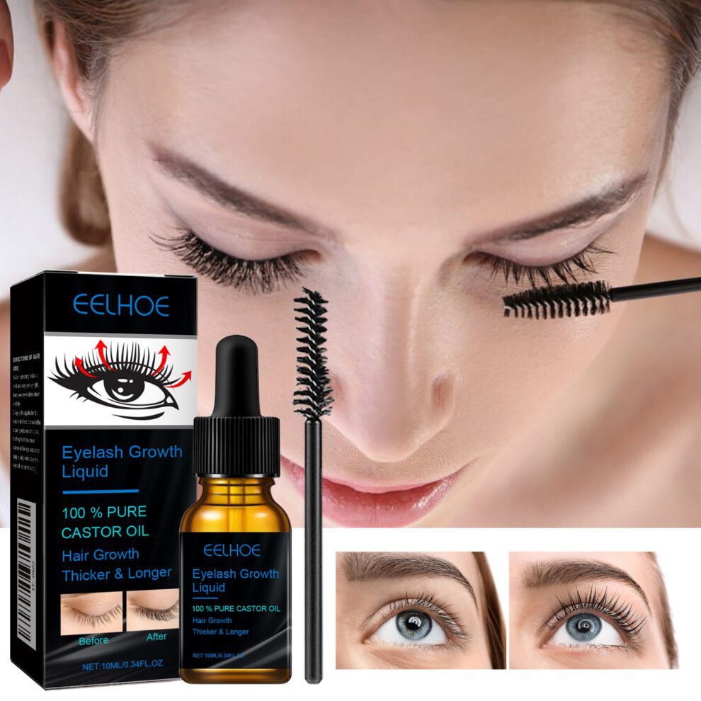 EELHOE Castor Oil Mascara: Daily Nourish & Curl for Luscious Lashes - Image 2