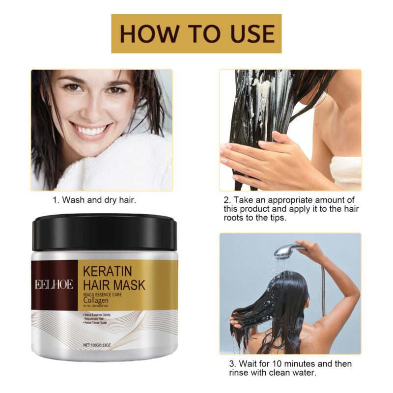EELHOE Daily Care Hair Mask - Natural Moisturizing Silky Shine - Image 6