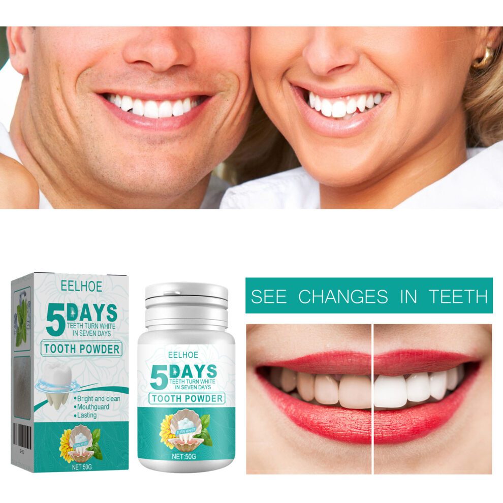 EELHOE Daily Care Natural Tooth Powder - Fresh Breath, Bright Smile - Image 2