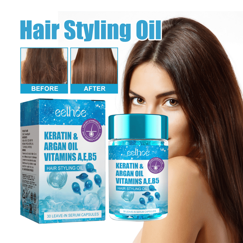EELHOE Daily Hair Serum: Argan Oil, Smooth & Shiny (Natural Care) - Image 2