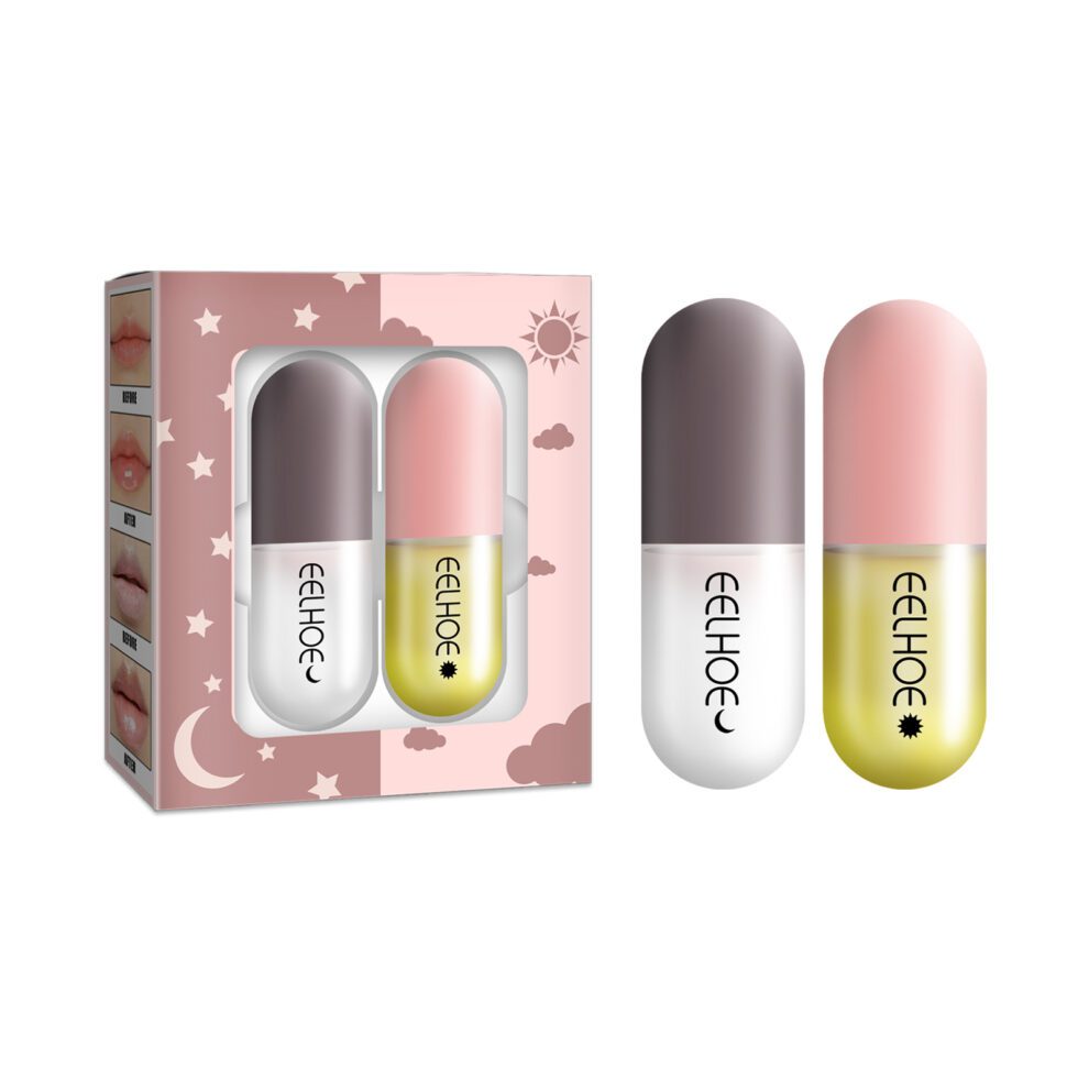 EELHOE Day Night Lip Care Capsules - Natural Nourish & Soften Lips