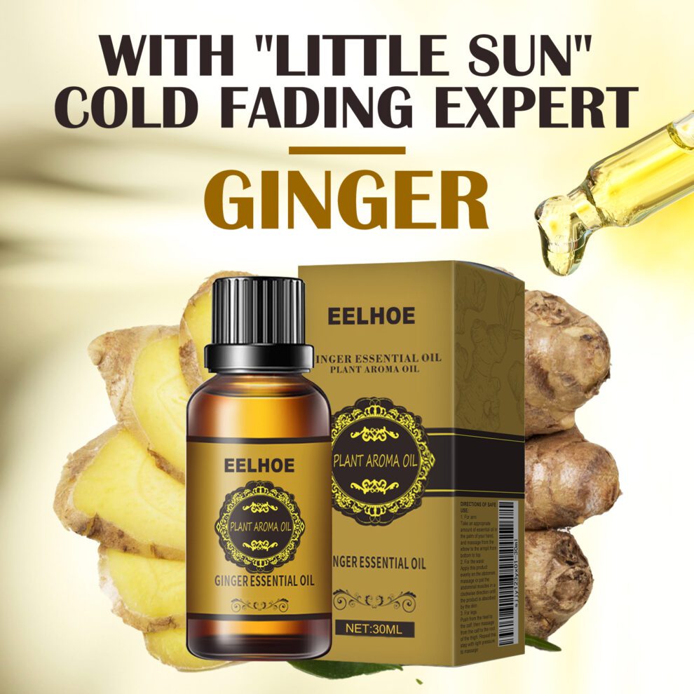 EELHOE Ginger Essential Oil 10ml - Natural Daily Massage Oil for Cozy Care - Image 4
