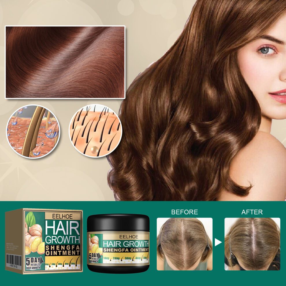 EELHOE Ginger Hair Cream - Gentle Daily Scalp Care, Soft & Nourished - Image 3