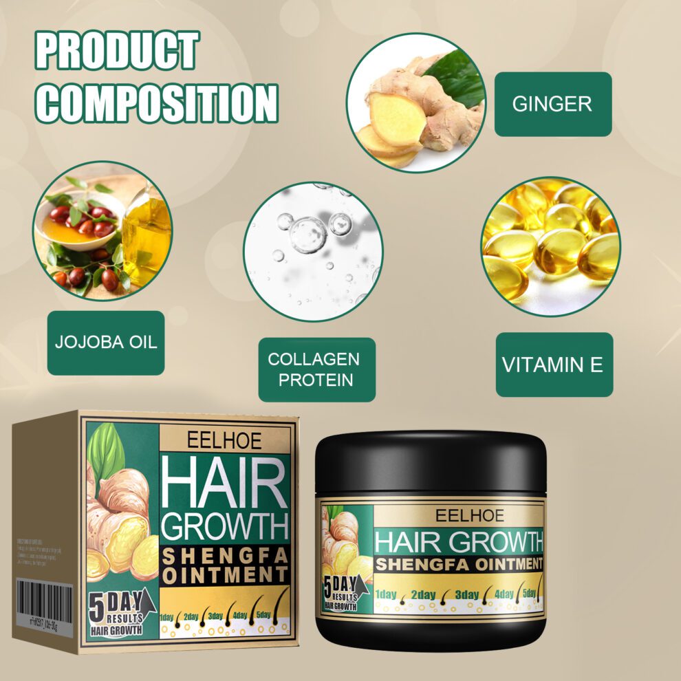 EELHOE Ginger Hair Cream - Gentle Daily Scalp Care, Soft & Nourished - Image 5