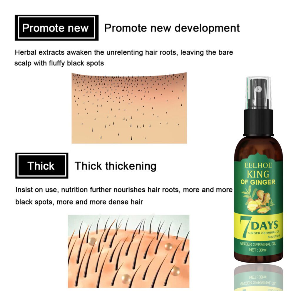 EELHOE Ginger Hair Spray - Daily Care for Happy Hair (50ml) - Image 4