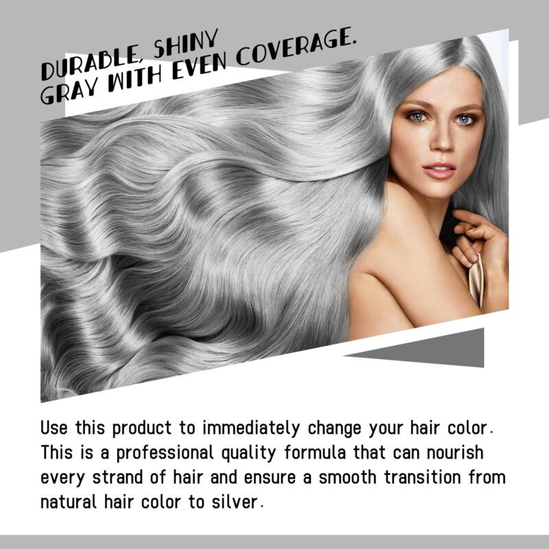 EELHOE Gray Hair Nourisher Natural Color Silky Shine Daily Care - Image 3