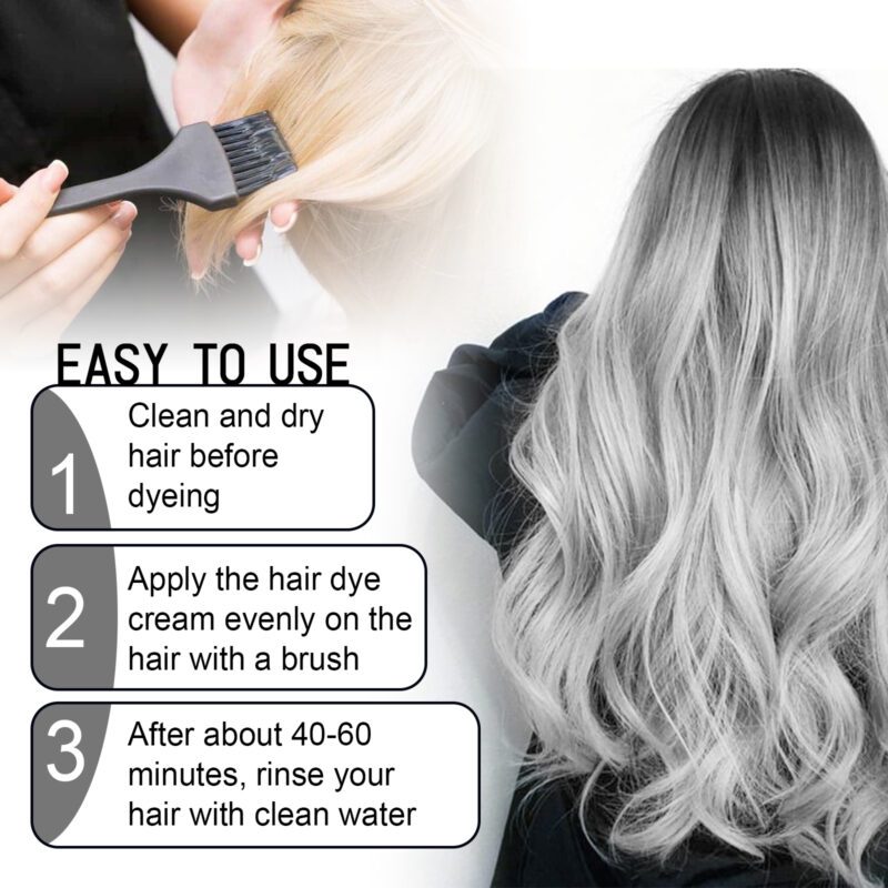 EELHOE Gray Hair Nourisher Natural Color Silky Shine Daily Care - Image 6