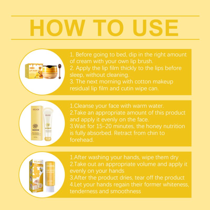 EELHOE Honey Daily Care Set - Gentle Exfoliate & Nourish Skin - Image 8