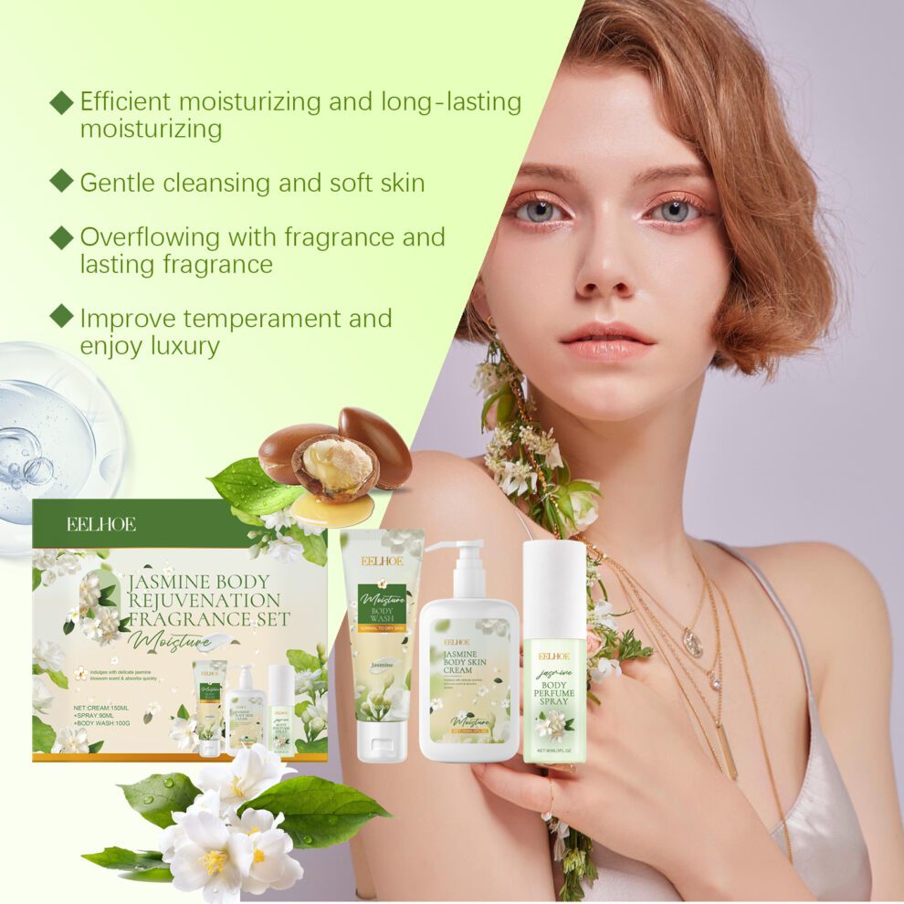 EELHOE Jasmine Body Care Set - Daily Moisturizing & Fresh Scent Delight - Image 4