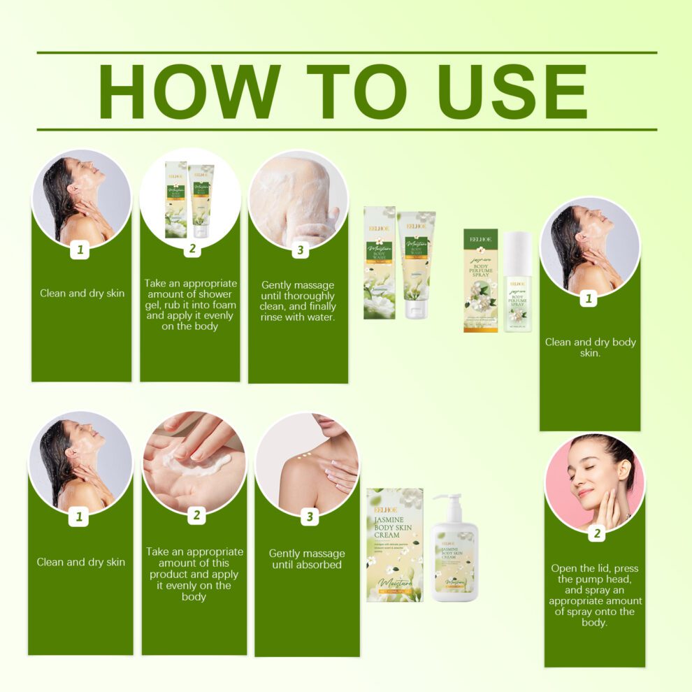 EELHOE Jasmine Body Care Set - Daily Moisturizing & Fresh Scent Delight - Image 6