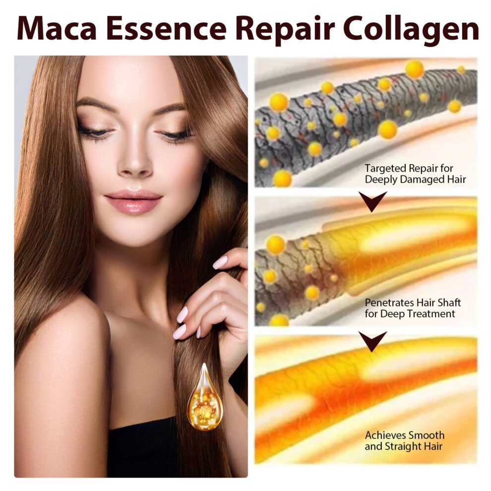 EELHOE Maca Jojoba Hair Essence - Daily Care for Silky Soft Shine - Image 3
