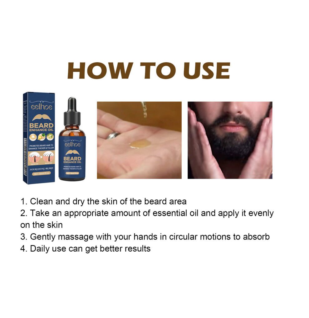 EELHOE Men's Beard Oil - Natural Daily Hydration for Fuller Beards - Image 6