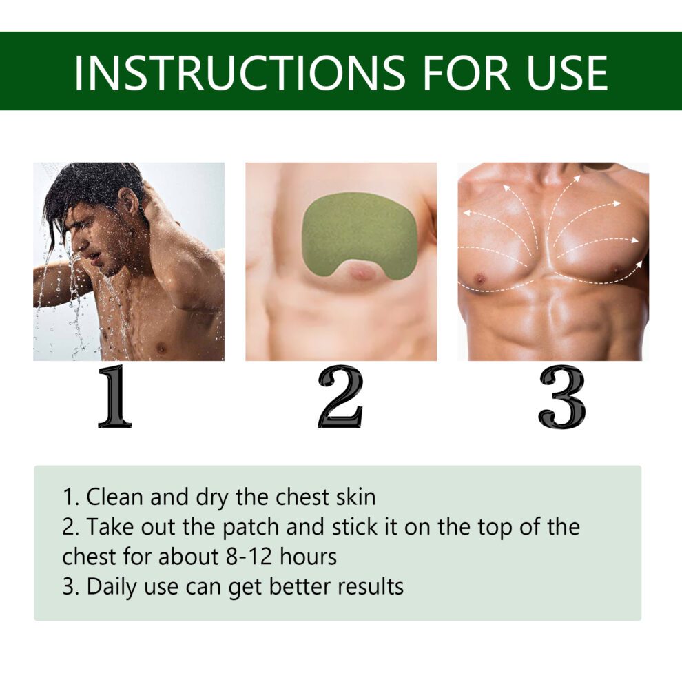 EELHOE Men's Chest Care Patch - Natural Daily Care for Confident Skin - Image 6