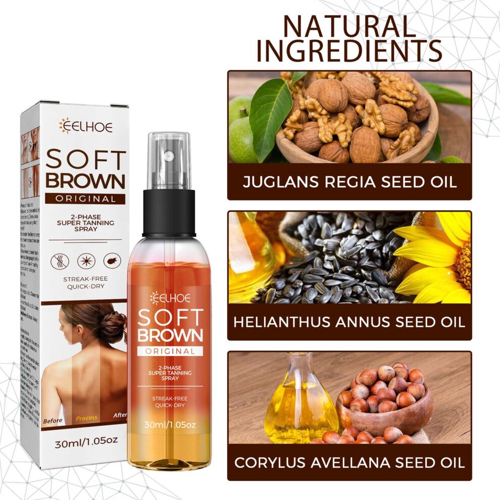 EELHOE Natural Bronzer Spray - Daily Glow with Nutrient Oils - Image 5