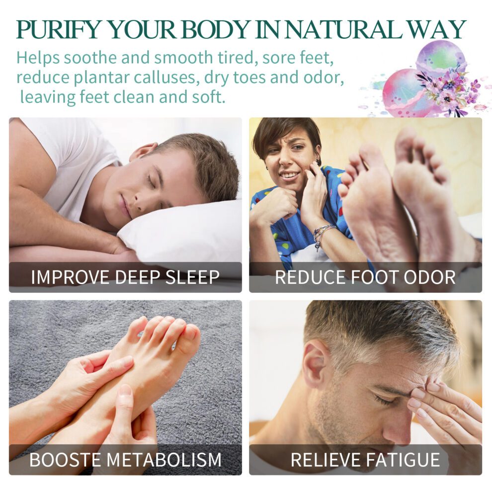 EELHOE Natural Ginger Foot Bath Balls - Daily Relaxing Care - Image 3