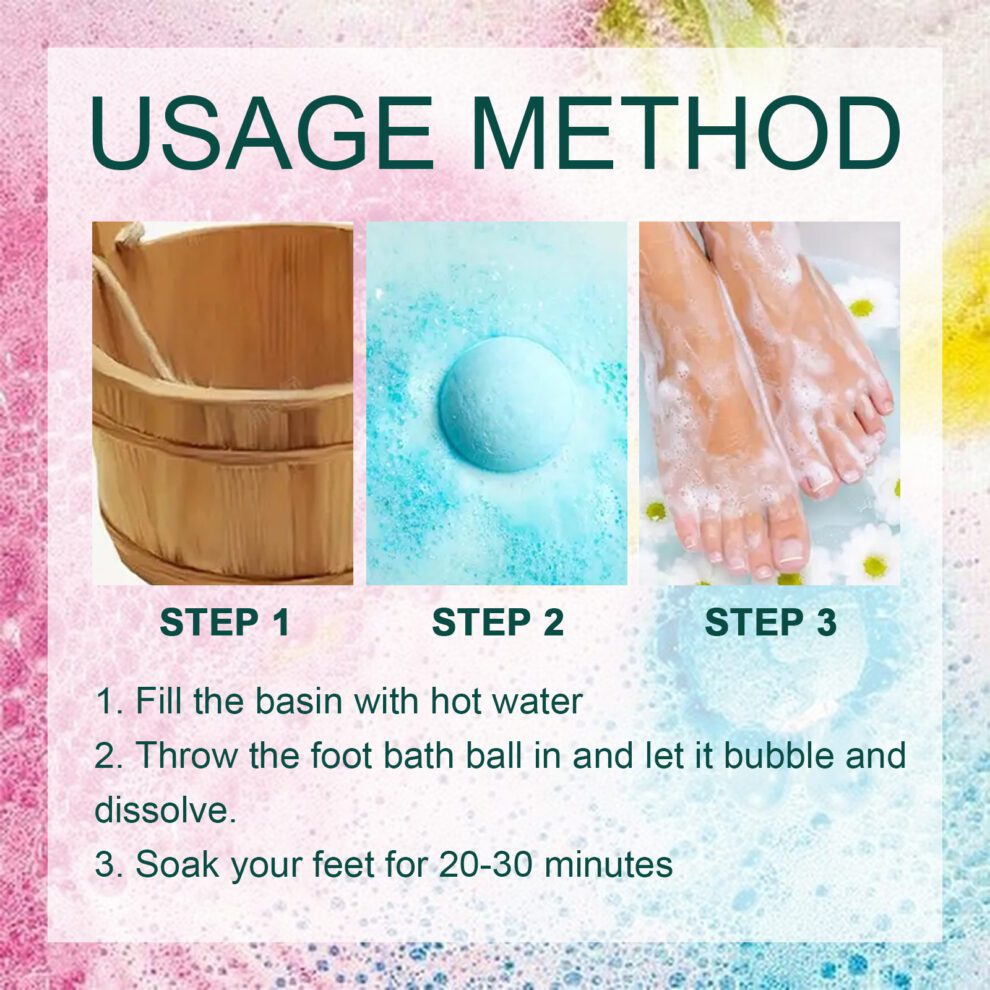 EELHOE Natural Ginger Foot Bath Balls - Daily Relaxing Care - Image 6