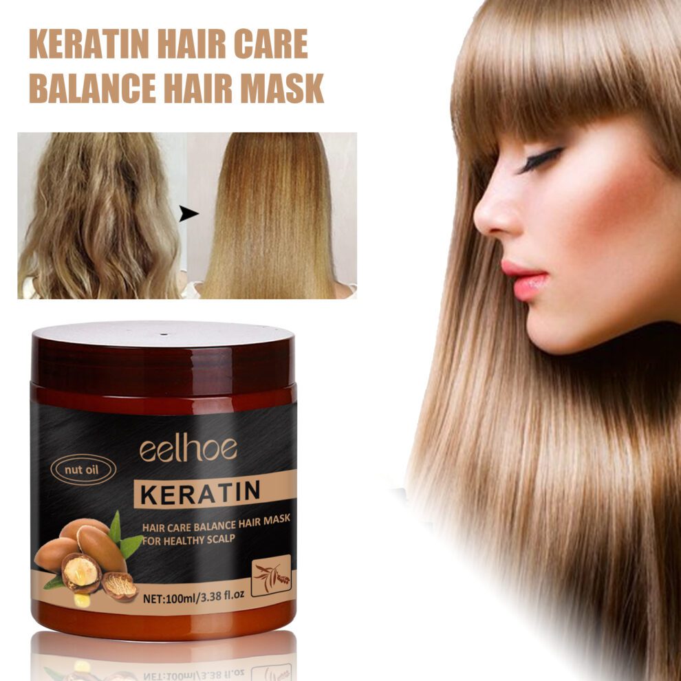 EELHOE Natural Keratin Hair Mask - Tame Frizz, Silky Smooth Daily Care - Image 2