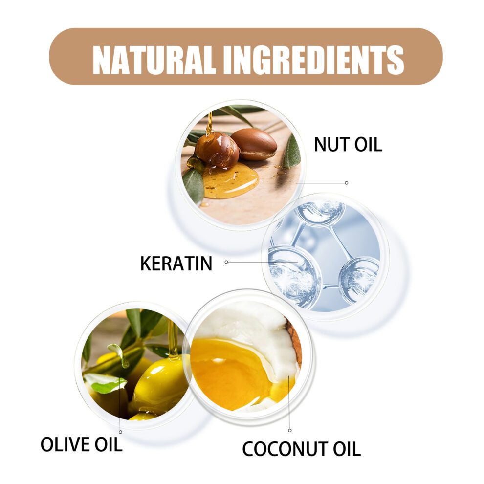 EELHOE Natural Keratin Hair Mask - Tame Frizz, Silky Smooth Daily Care - Image 5