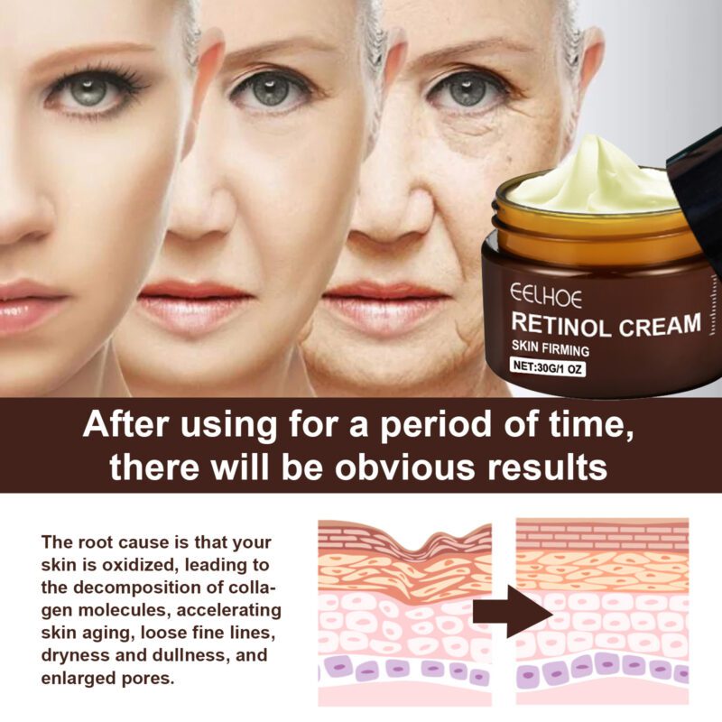 EELHOE Natural Retinol Cream - Daily Hydrating Brightening Face Care - Image 3