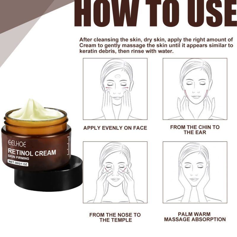 EELHOE Natural Retinol Cream - Daily Hydrating Brightening Face Care - Image 6