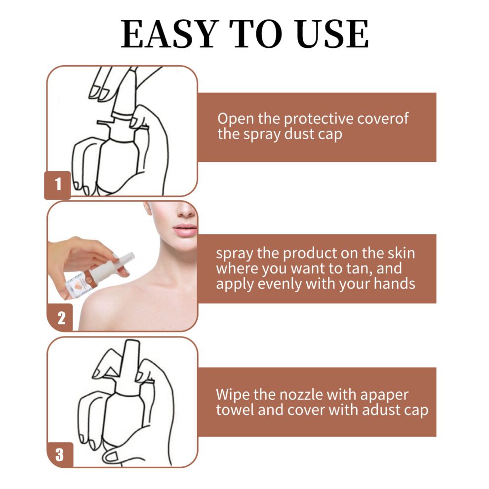 EELHOE Natural Self-Tan Spray - Daily Glow, Sun-Kissed Radiance - Image 6