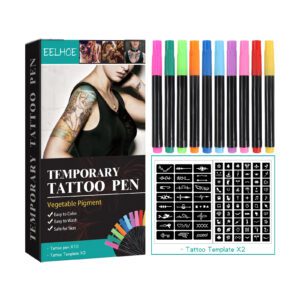EELHOE Natural Wax Tattoo Pen - DIY Multi-Color Daily Fun