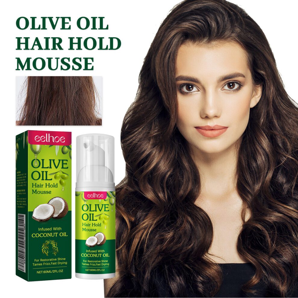 EELHOE Olive Oil Hair Mousse - Gentle Daily Care for Silky Curls - Image 2