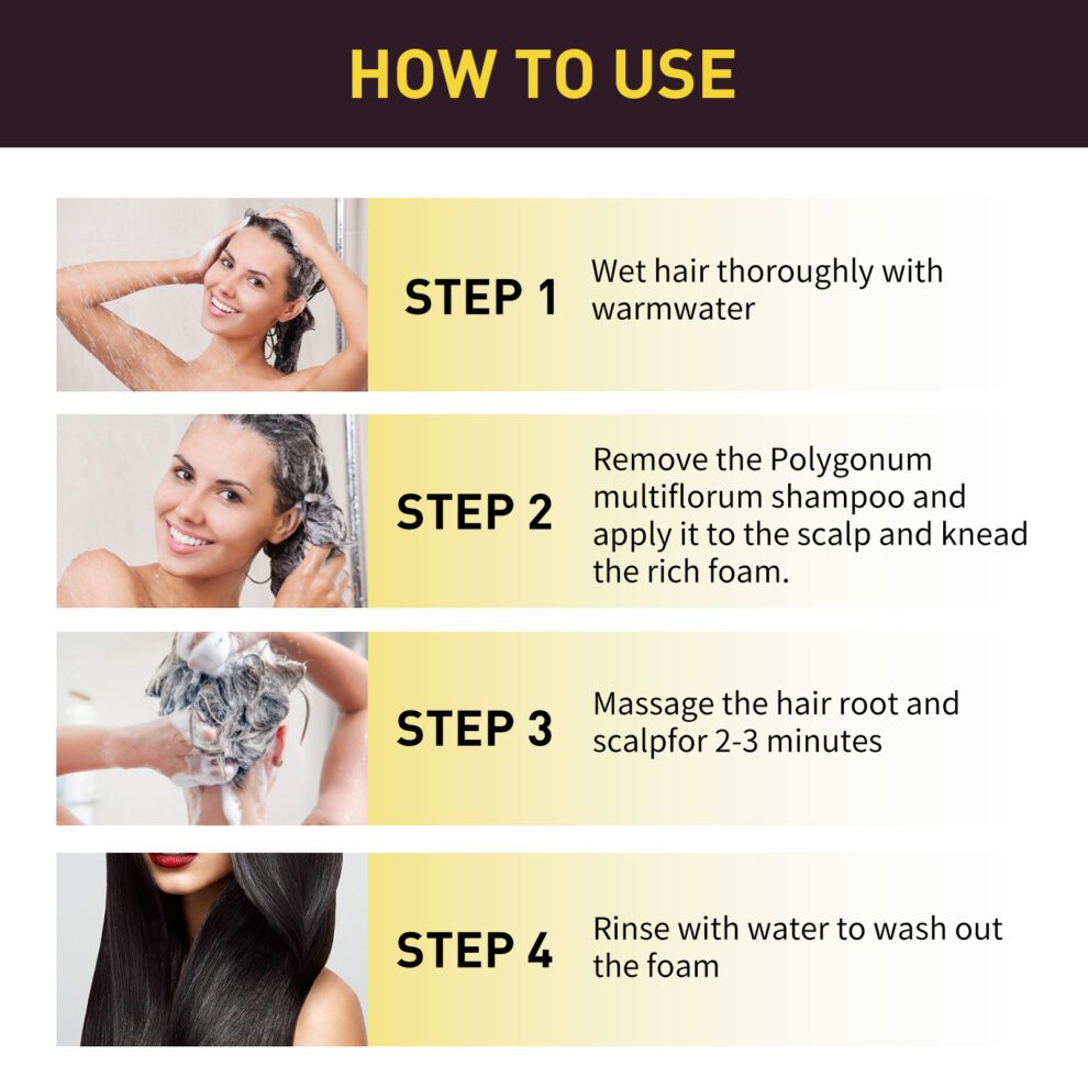EELHOE Polygonum Shampoo - Natural Daily Care for Silky Black Hair - Image 6