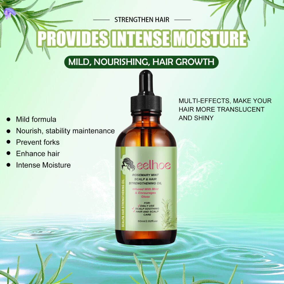 EELHOE Rosemary Hair Oil: Daily Frizz Smooth & Nourish - Image 3