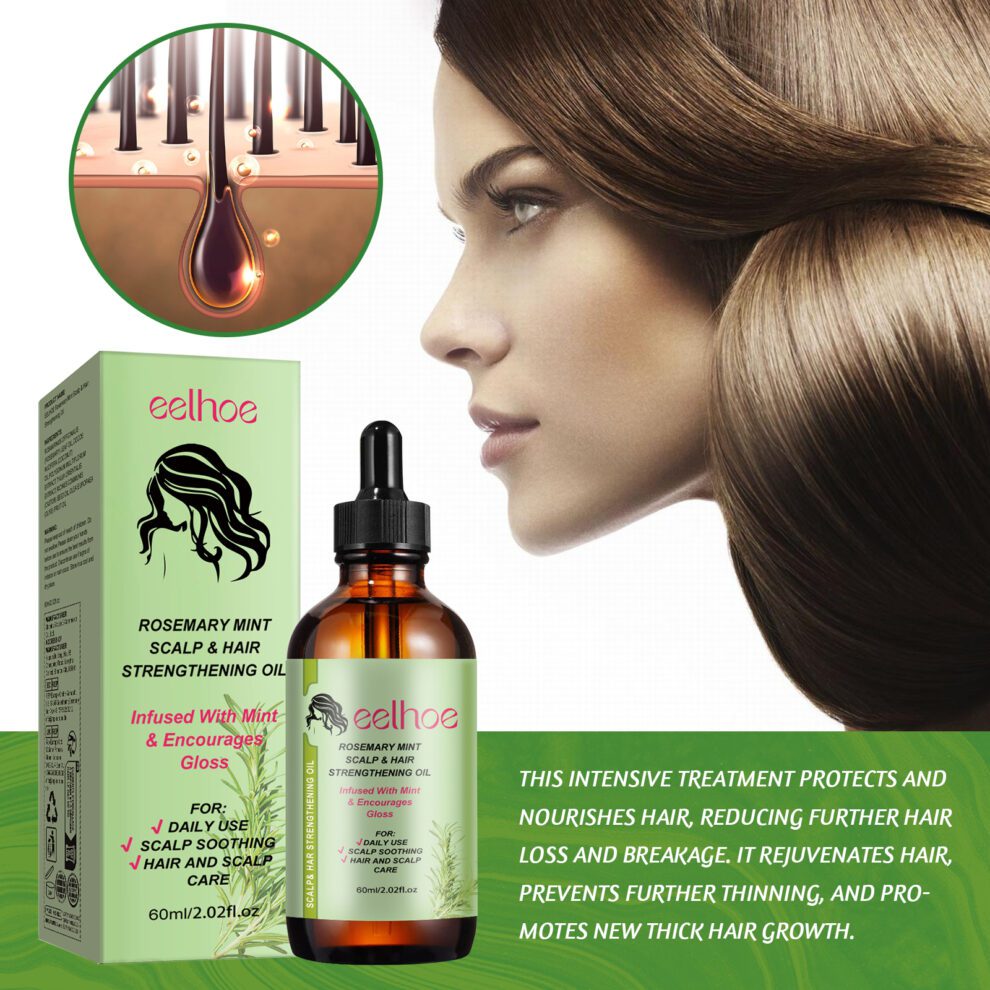 EELHOE Rosemary Hair Oil: Daily Frizz Smooth & Nourish - Image 4