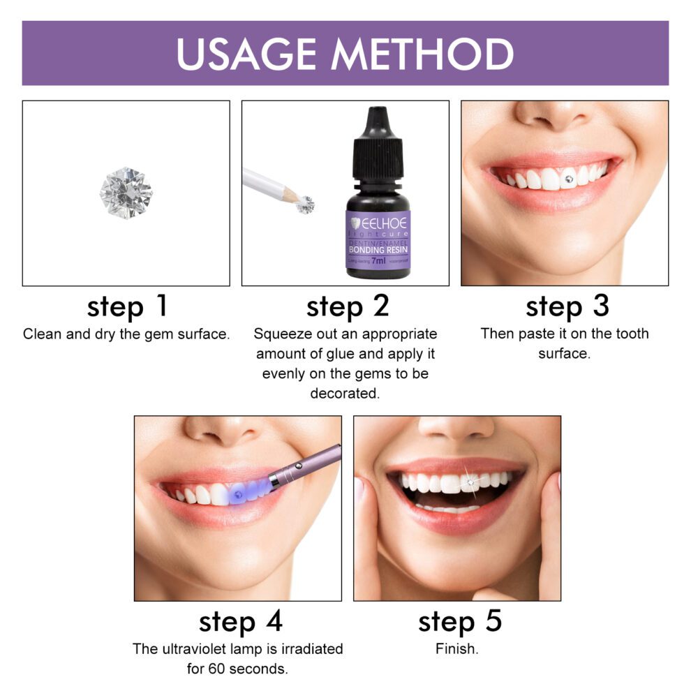 EELHOE Teeth Gem Glue - DIY Fashion Bonding, Natural Daily Care - Image 6