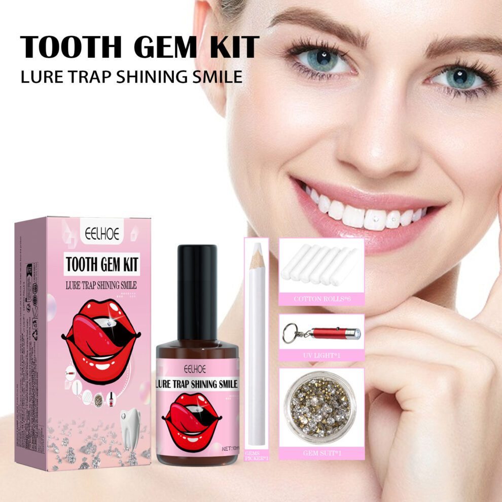 EELHOE Teeth Gem Set - Easy Install, Daily Sparkle & Beautiful Smile - Image 2
