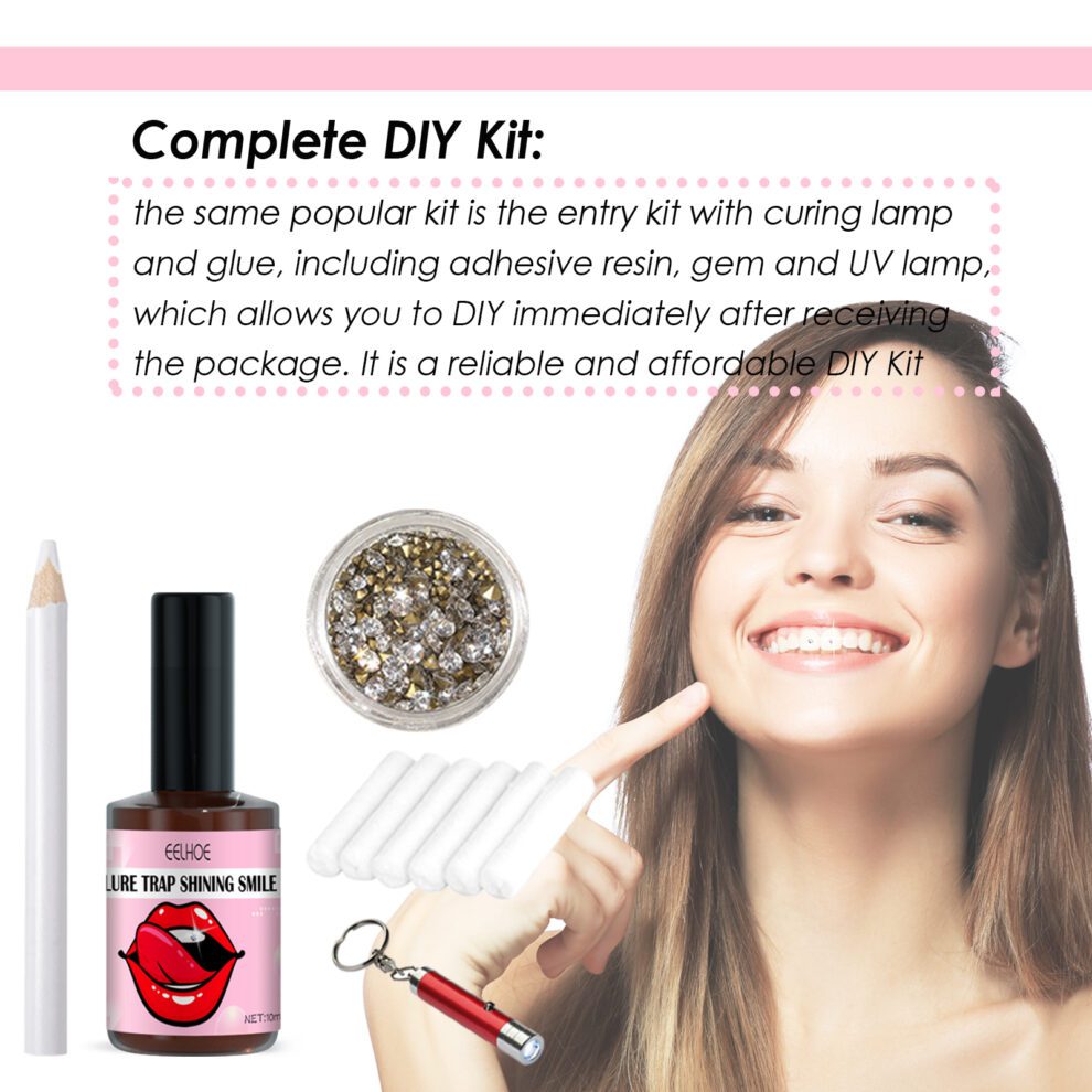EELHOE Teeth Gem Set - Easy Install, Daily Sparkle & Beautiful Smile - Image 3