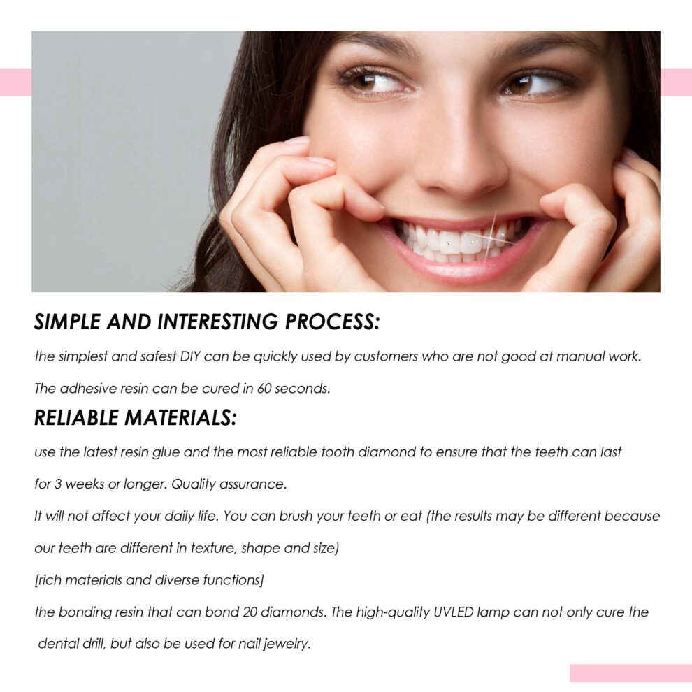 EELHOE Teeth Gem Set - Easy Install, Daily Sparkle & Beautiful Smile - Image 4